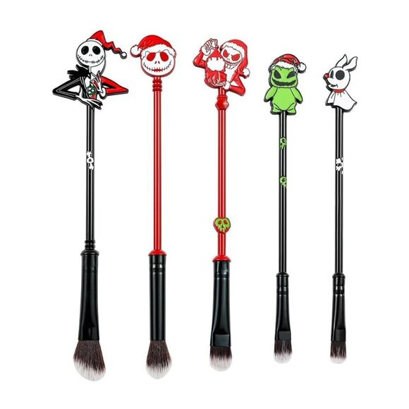 6 pc The Nightmare Before Christmas Makeup Brush Set, Jack Skellington - Picture 1 of 3